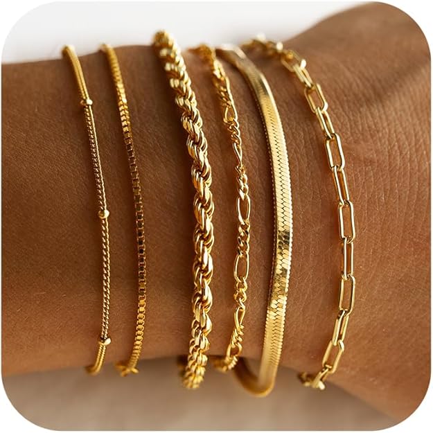 Set di Braccialetti Isabella Vernetta | Dorato