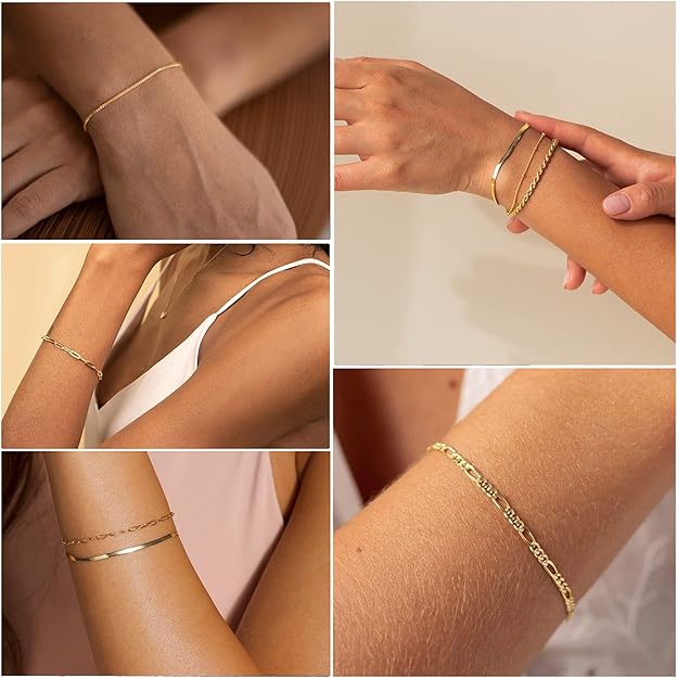 Set di Braccialetti Isabella Vernetta | Dorato