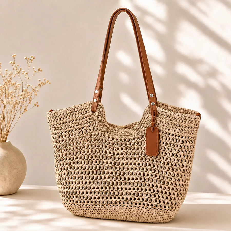 Clara | La Borsa Tote in Crochet Intrecciato a Mano