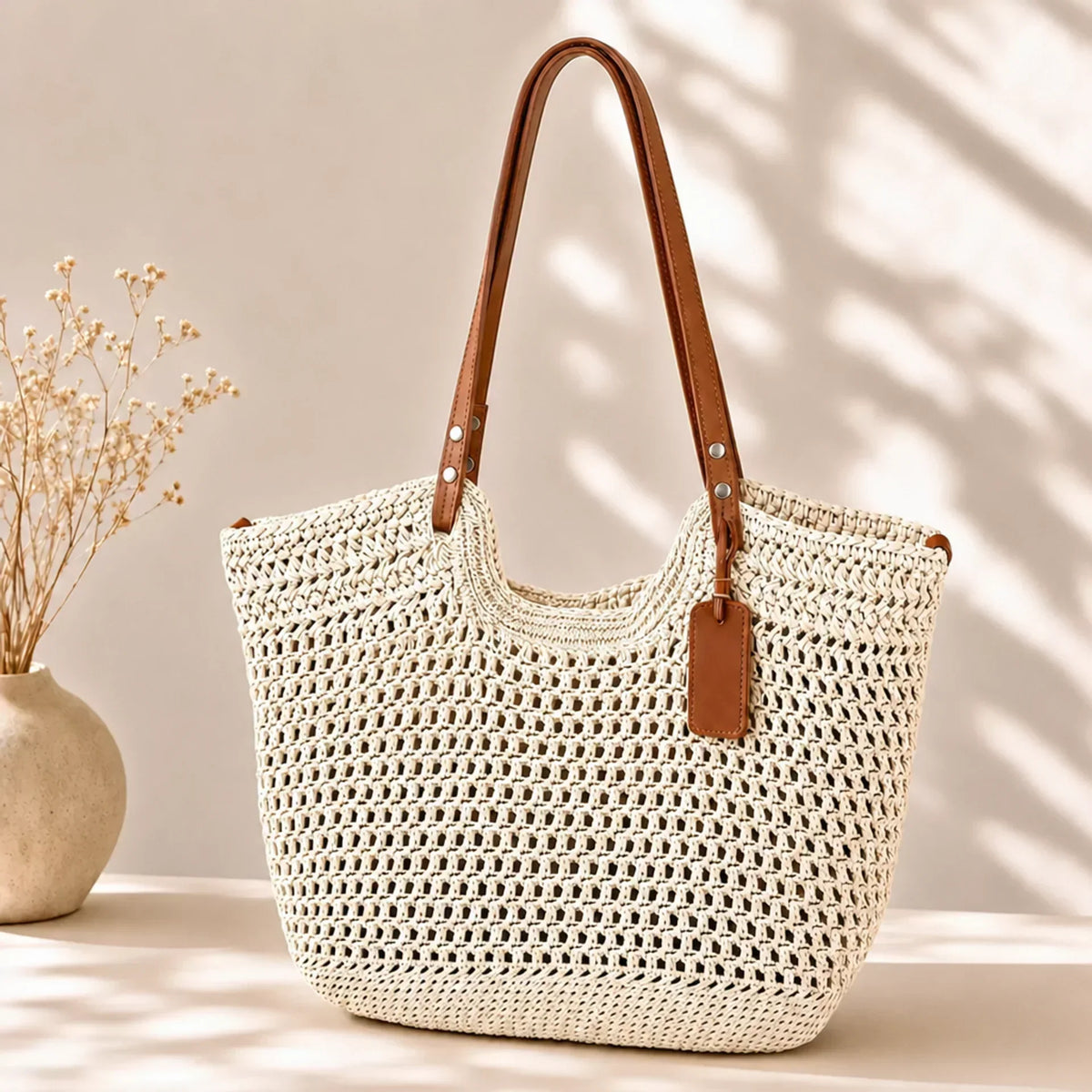 Clara | La Borsa Tote in Crochet Intrecciato a Mano